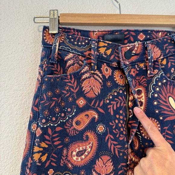 MOTHER The Hustler Flood High-Rise Crop Jeans NWT in Henna Happiness 23 - Picture 7 of 16